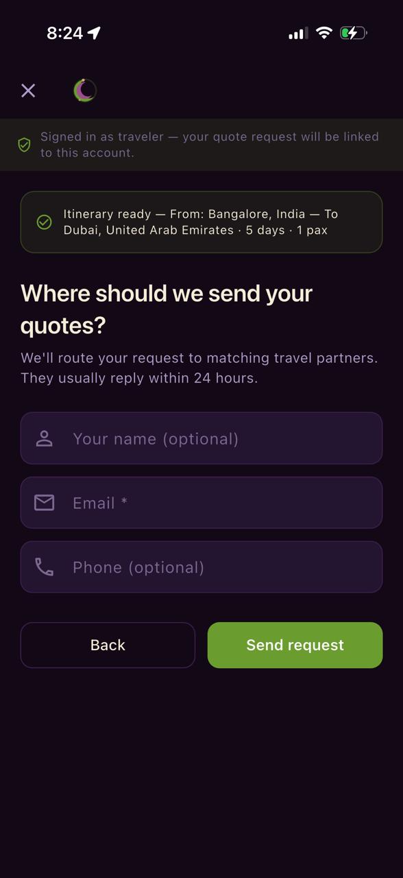 Quote request details